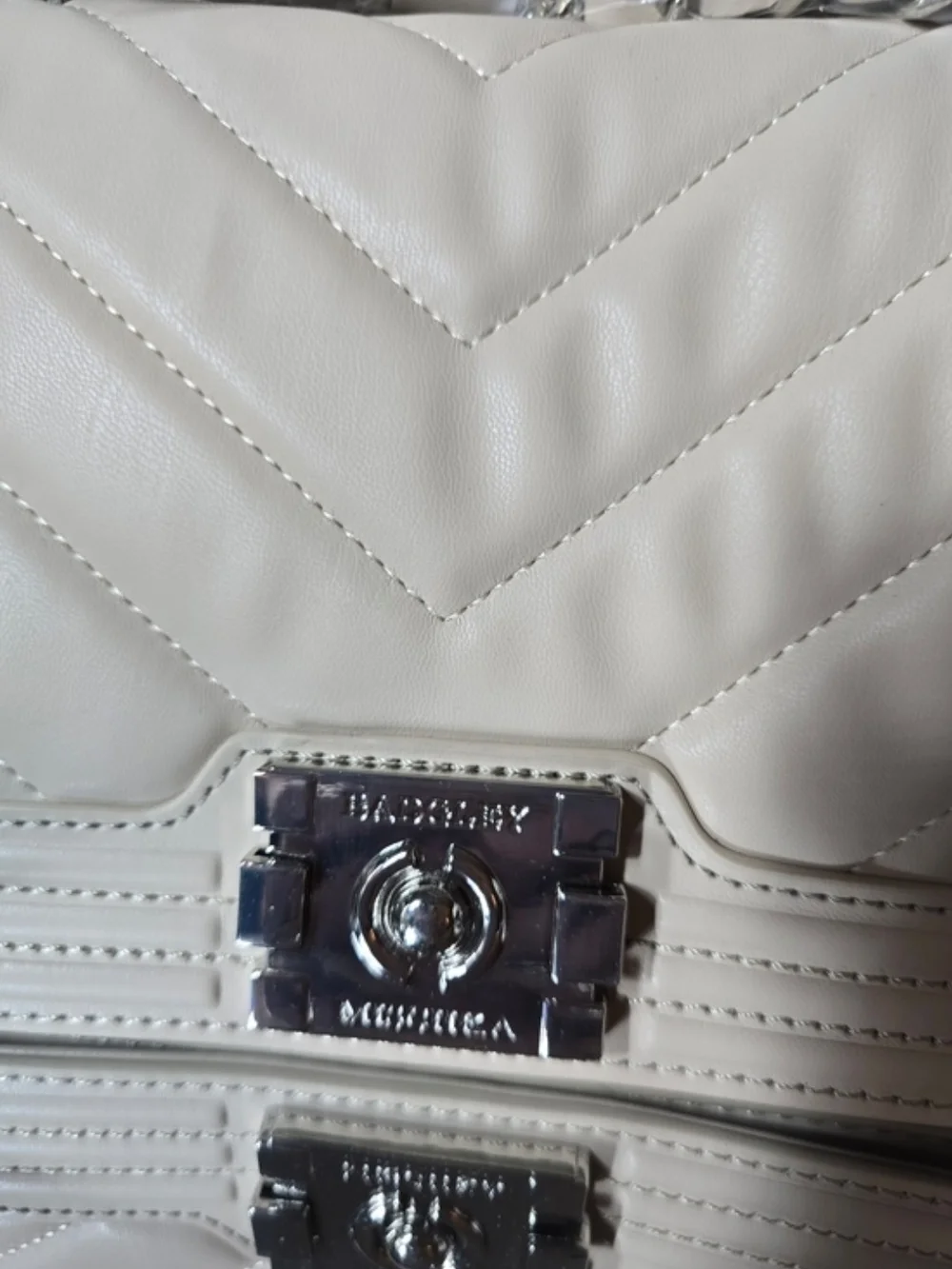 Badgley Mischka Quilted Chain-Handle/Strap Shoulder Bag